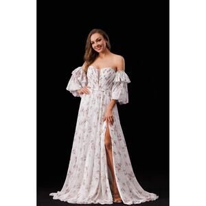 NEW JADORE the daria gown in blush